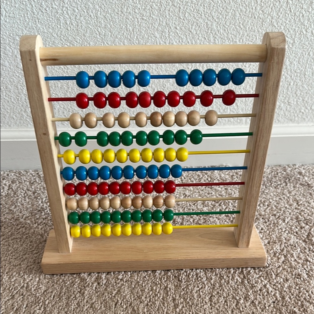 NWOT Melissa & Doug Red and Blue Learning Abacus